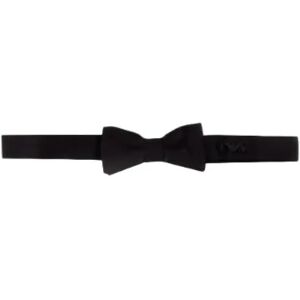 Emporio Armani , Luxurious Silk Butterfly Bow Tie ,Black male, Sizes: M, L