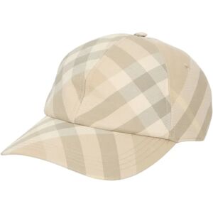 Burberry , Beige Check Baseball Hat ,Beige male, Sizes: M, XS, S