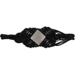 Saint Laurent , Gemstone Rope Belt ,Black female, Sizes: 75 CM