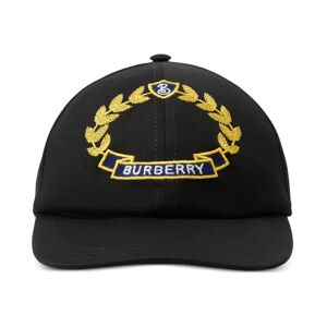 Burberry , Oak Leaf Crest Logo Baseball Cap ,Black male, Sizes: M