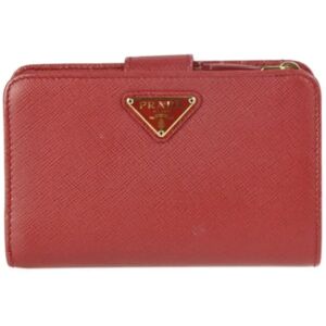 Prada Vintage , Pre-owned Leather wallets ,Red female, Sizes: ONE SIZE