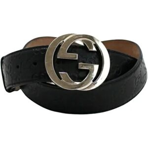 Gucci Vintage , Pre-owned Leather belts ,Black male, Sizes: ONE SIZE