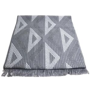 Dior Vintage , Pre-owned Wool scarves ,Gray unisex, Sizes: ONE SIZE