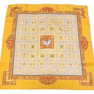 Hermès Vintage , Pre-owned Silk scarves ,Yellow female, Sizes: ONE SIZE