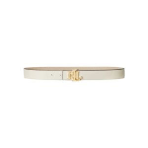 Ralph Lauren , Reversible Leather Belt in Vanilla/Sand ,White female, Sizes: S, L, M