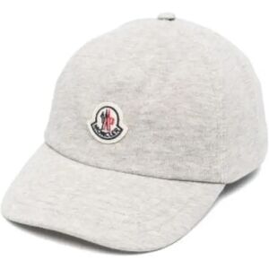 Moncler , Logo Patch Cap ,Gray male, Sizes: ONE SIZE