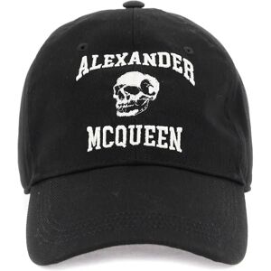 Alexander McQueen , Embroidered Logo Baseball Cap ,Black male, Sizes: ONE SIZE, L, M