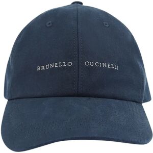 Brunello Cucinelli , Brunello Cucinelli Hats Blue ,Blue male, Sizes: L