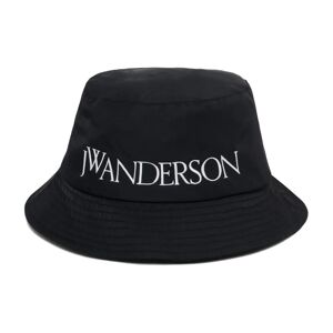 JW Anderson , Black Nylon Cloche Hat ,Black unisex, Sizes: M, S