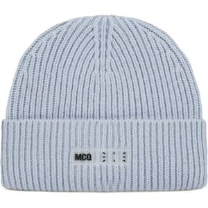 Alexander McQueen , Ic0 Logo Wool Beanie ,Purple female, Sizes: M