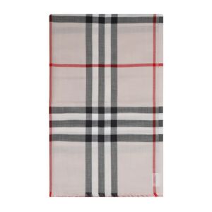 Burberry , Neutral Check Scarf Ss24 ,Multicolor male, Sizes: ONE SIZE