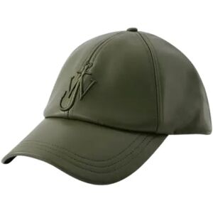 JW Anderson , Green Leather Cap ,Green female, Sizes: ONE SIZE