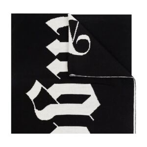 Palm Angels , Scarf with logo ,Black male, Sizes: ONE SIZE