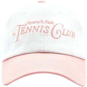 Sporty & Rich , Embroidered Cotton Visor Logo Hat ,Multicolor female, Sizes: ONE SIZE