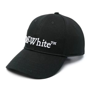 Off White , Black Baseball Cap Bookish Dril ,Black male, Sizes: L