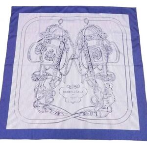 Hermès Vintage , Pre-owned Silk scarves ,Blue female, Sizes: ONE SIZE