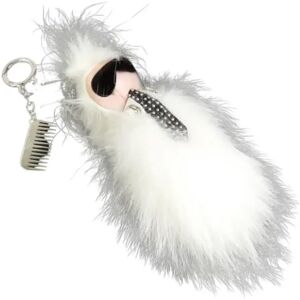 Fendi Vintage , Pre-owned Fur key-holders ,White female, Sizes: ONE SIZE