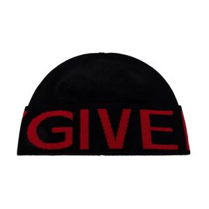 Givenchy , Wool Logo Hat ,Black male, Sizes: ONE SIZE