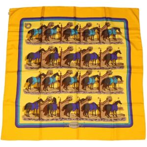 Hermès Vintage , Pre-owned Silk scarves ,Yellow female, Sizes: ONE SIZE