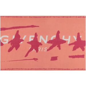 Givenchy , Silk Logo Scarf ,Orange unisex, Sizes: ONE SIZE