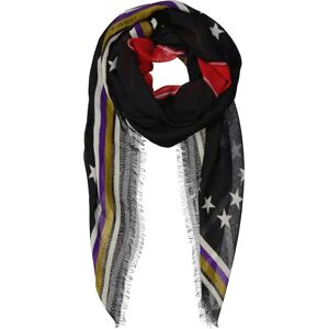 Givenchy , Luxury Star Print Cashmere Silk Scarf ,Black female, Sizes: ONE SIZE