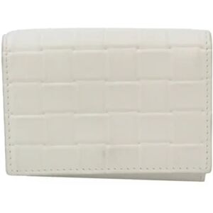 Bottega Veneta Vintage , Pre-owned White Leather Bottega Veneta Wallet ,White female, Sizes: ONE SIZE