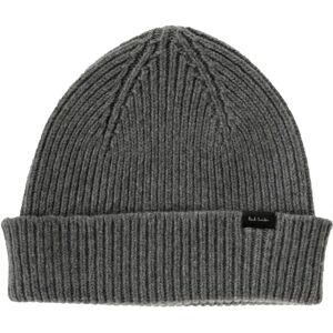 Paul Smith , Cashmere Beanie Hat ,Gray male, Sizes: ONE SIZE