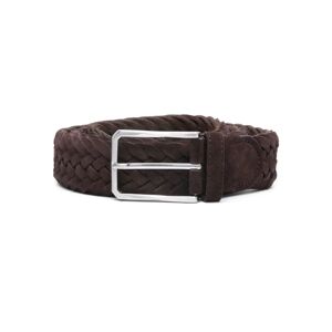 Canali , Brown Belt with Adjustable Design ,Brown male, Sizes: 105 CM, 95 CM, 100 CM