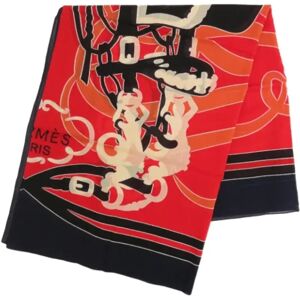 Hermès Vintage , Pre-owned Silk scarves ,Red female, Sizes: ONE SIZE