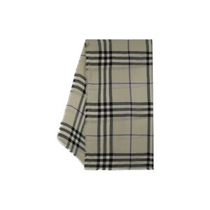Burberry , Neutral Wool Check Scarf ,Multicolor unisex, Sizes: ONE SIZE