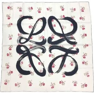 Loewe Pre-owned , Pre-owned Silk scarves ,White female, Sizes: ONE SIZE