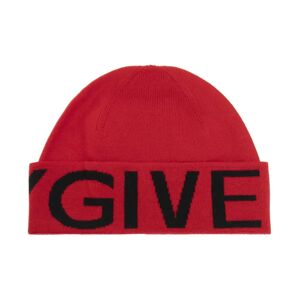 Givenchy , Logo Wool Hat ,Red male, Sizes: ONE SIZE