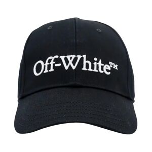 Off White , Black Embroidered Logo Cotton Hat ,Black male, Sizes: L, M