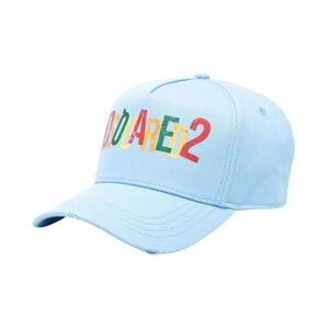 Dsquared2 , Embroidered Logo Baseball Cap ,Blue female, Sizes: ONE SIZE