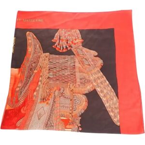 Hermès Vintage , Pre-owned Cashmere scarves ,Red female, Sizes: ONE SIZE