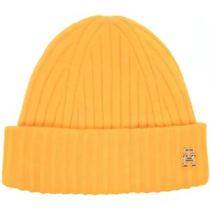 Tommy Hilfiger , fluffy beanie ,Yellow female, Sizes: ONE SIZE