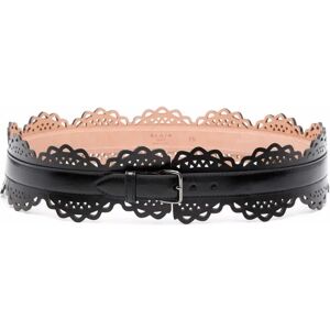 Alaïa , Laser-Cut Detail Belt ,Black female, Sizes: 80 CM