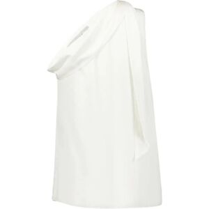 Stella McCartney , One-Shoulder Scarf Top ,White female, Sizes: 2XS, XS