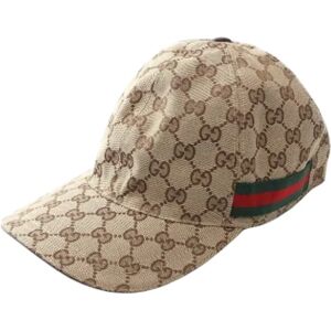 Gucci Vintage , Pre-owned Fabric hats ,Beige female, Sizes: ONE SIZE