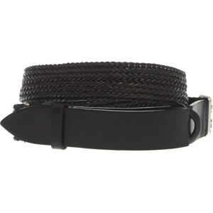 Orciani , Black Woven Leather Belt ,Black male, Sizes: ONE SIZE