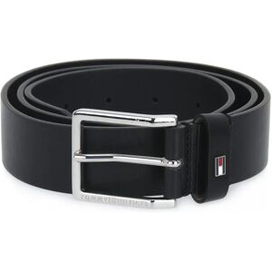 Tommy Hilfiger , Black Leather Belt ,Black unisex, Sizes: 100 CM, 95 CM