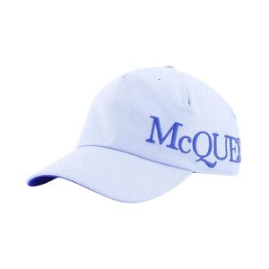 Alexander McQueen , Embroidered-logo Baseball Cap ,Blue male, Sizes: M