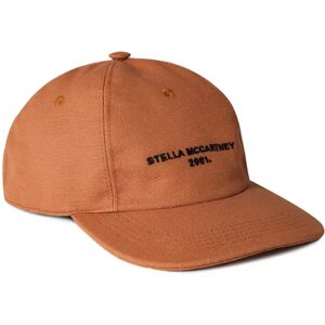 Stella McCartney , Eco Cotton Logo Baseball Cap ,Brown female, Sizes: 57 CM