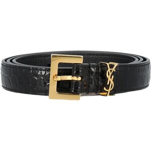 Saint Laurent , Women's Accessories Belts Nero Ss24 ,Black female, Sizes: 90 CM, 80 CM, 85 CM