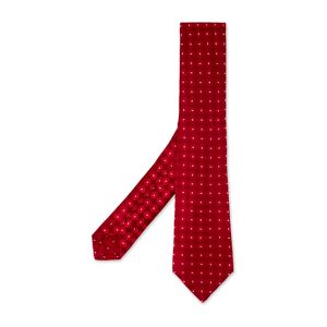 Kiton , Red Silk Floral Pattern Tie ,Red male, Sizes: ONE SIZE