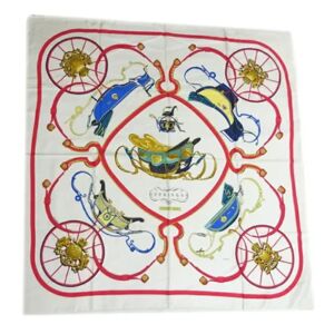 Hermès Vintage , Pre-owned Silk scarves ,White female, Sizes: ONE SIZE