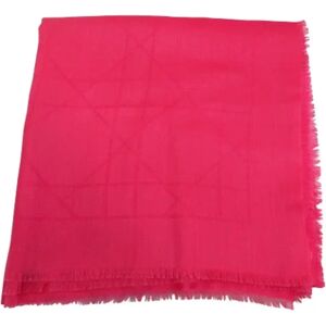 Dior Vintage , Pre-owned Silk scarves ,Pink female, Sizes: ONE SIZE