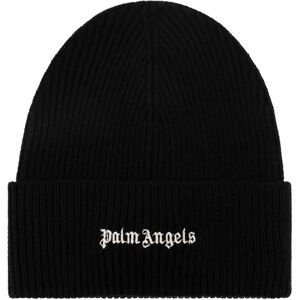 Palm Angels , Beanie with logo ,Black male, Sizes: ONE SIZE