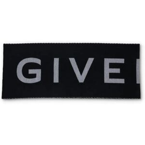 Givenchy , Logo Wool Scarf ,Black unisex, Sizes: ONE SIZE