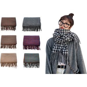 Blu Walk Trading Ltd T/A Supertrendinuk Women's Checked Tassel Scarf